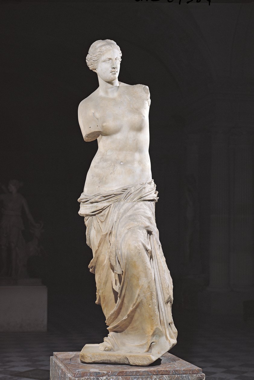 Aphrodité, a "Venus de Milo", hellenisztikus időszak, ie 130-100 körül (márvány) alkotó: Greek