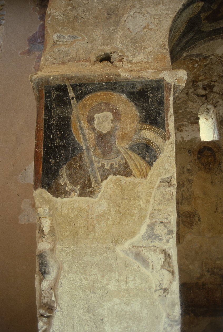 Elrontott freskók a Panayia templomban alkotó: Greek