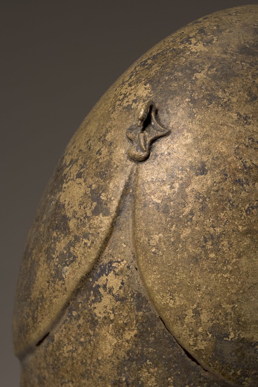Sisak fallikus rátéttel, kalcidiai, Kr.e. 5-4. századi bronz részlet, 249035 alkotó: Greek