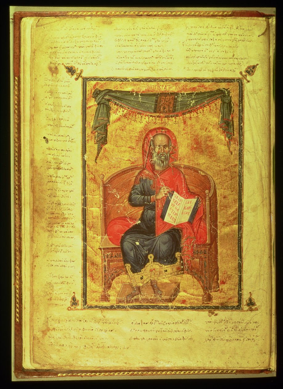 Ms Grec 2144 fol.10v Hippokratész (i.e. 460-377) alkotó: Greek