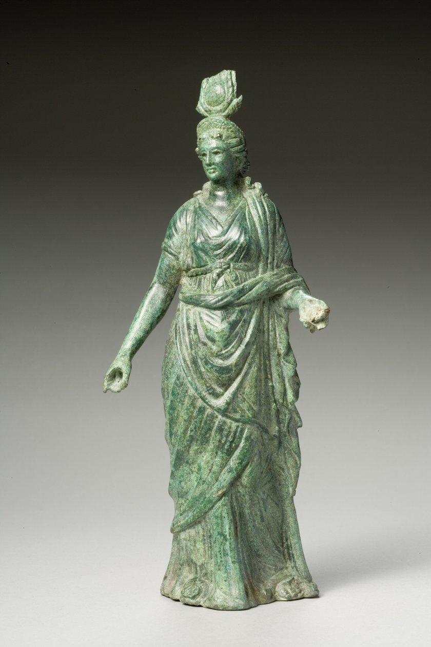 Isis Fortuna szobra, hellenisztikus, Kr. e. 1. század - Kr. u. 1. század (bronz) (a hátulnézethez lásd 270388) alkotó: Greek