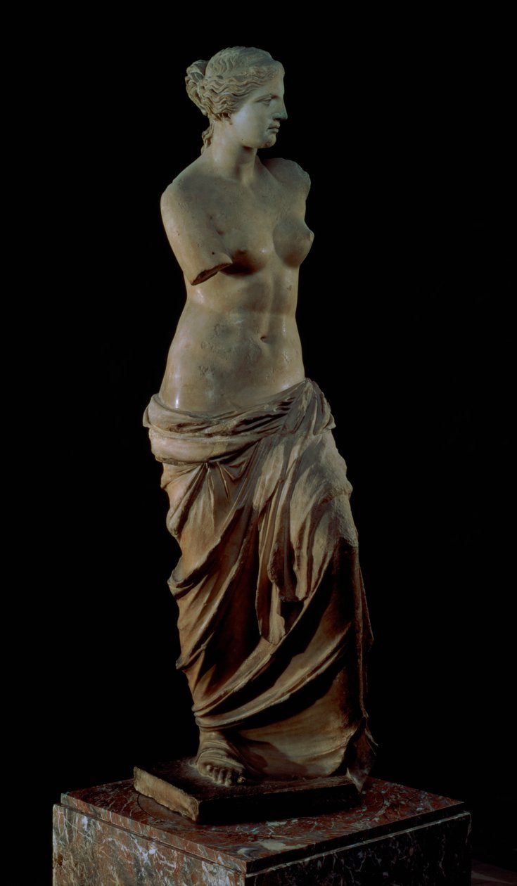 Venus de Milo, görög, hellenisztikus időszak, ie 100 körül (márvány) (elölnézeti lásd: 14152) alkotó: Greek