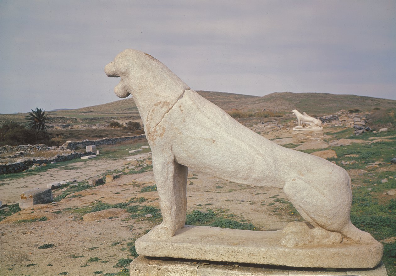 Kilátás az oroszlán teraszra alkotó: Greek