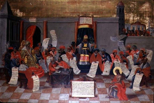 Krisztus prédikál az orvosoknak alkotó: Greek School