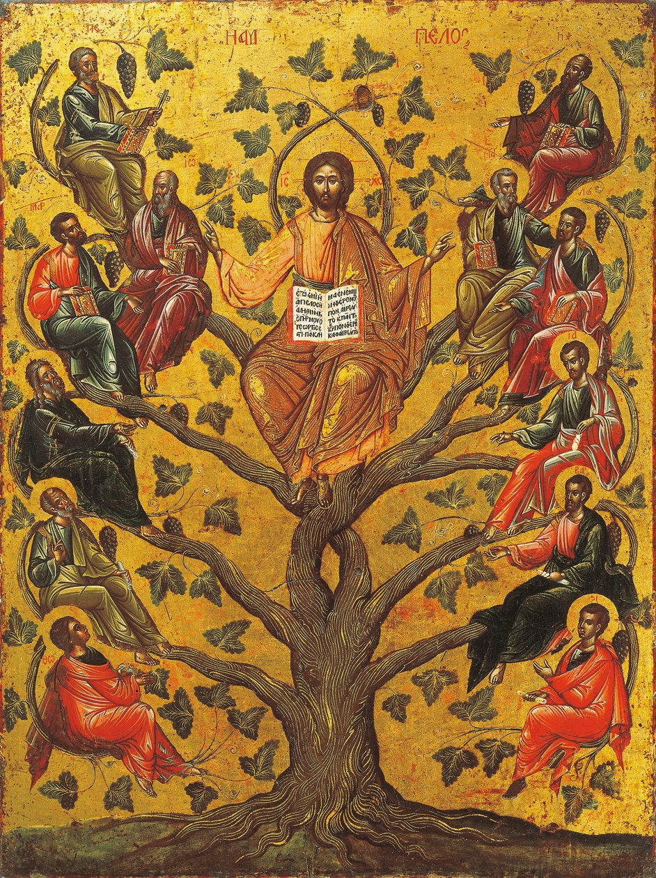 Krisztus, az igaz szőlő ikon alkotó: Greek School