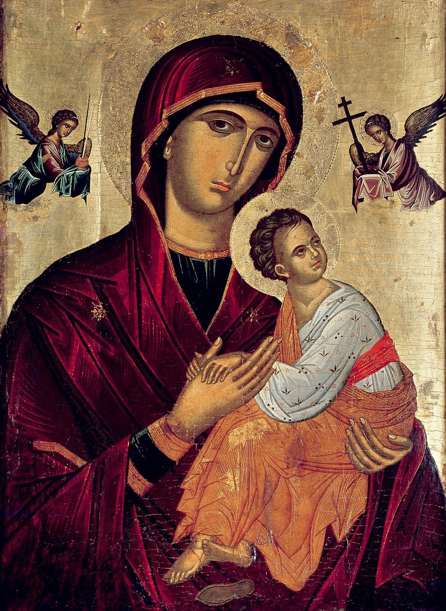 A szenvedés szent anyját ábrázoló ikon alkotó: Greek School
