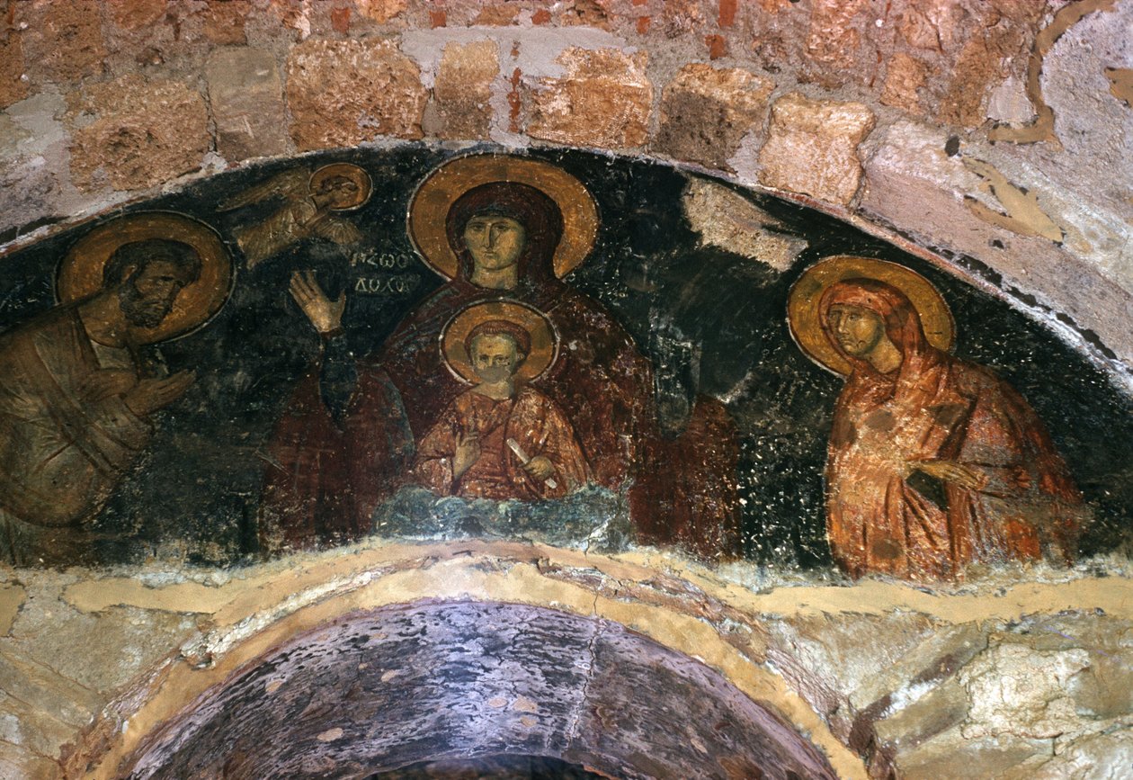 Isten Anyja, narthex falfestmény, Afendiko templom, Brontochion kolostor alkotó: Greek School