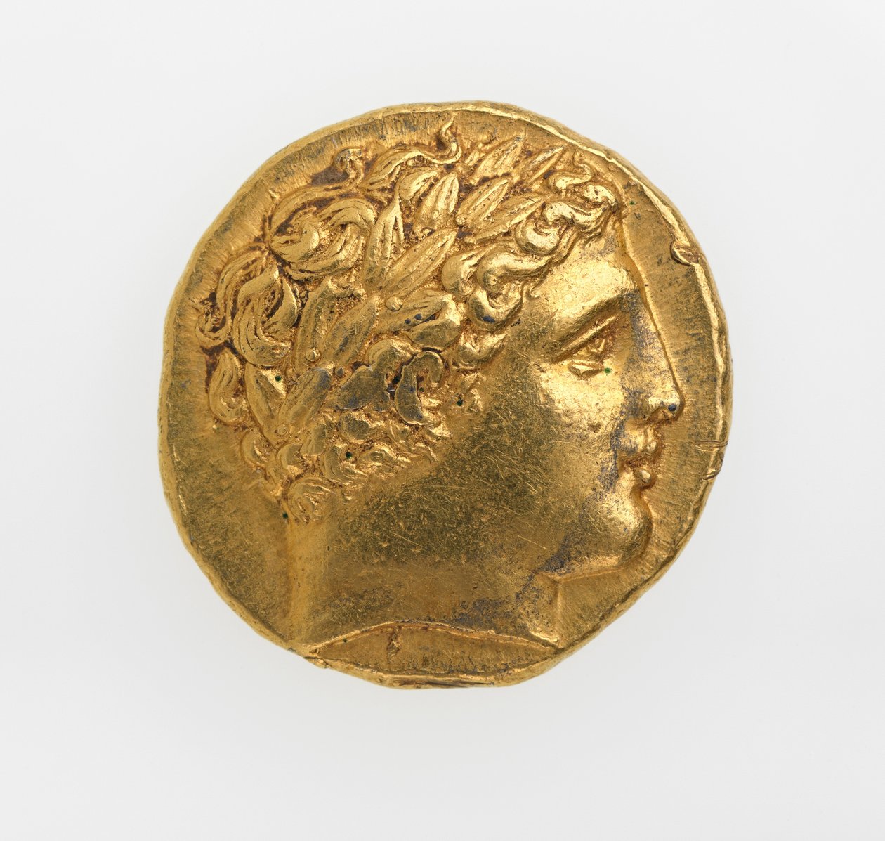 II. Fülöp, Macedónia államának előlapja, ie 359-336 (arany) alkotó: Greek School