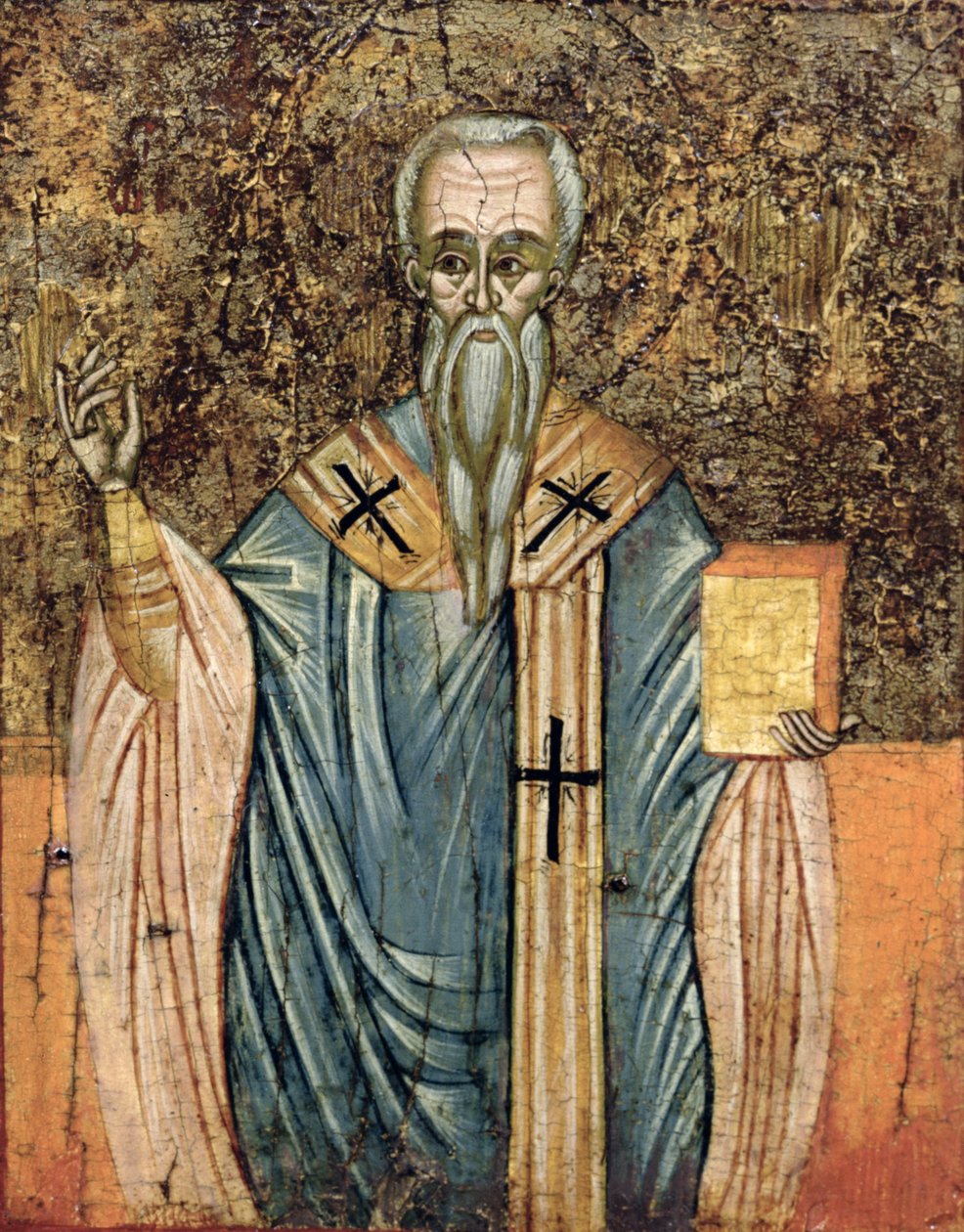 Alexandriai Szent Cirill (kb. 376-444), ikon (tempera a panelen) alkotó: Greek School