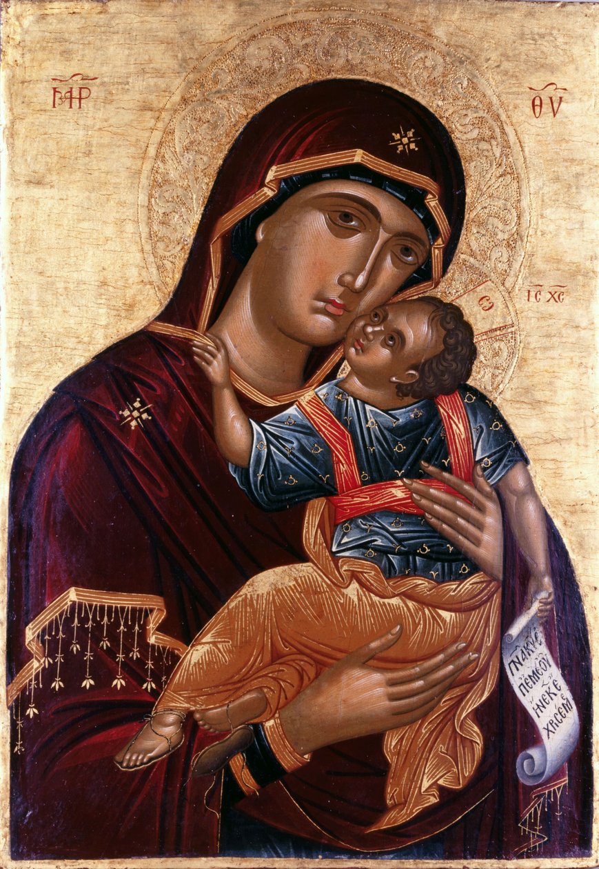 A gyengédség Szűzanya Eleusa szűz alkotó: Greek icon
