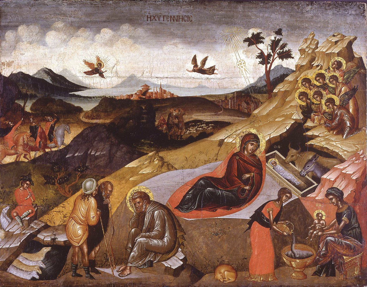 Krisztus születése alkotó: Greek icon