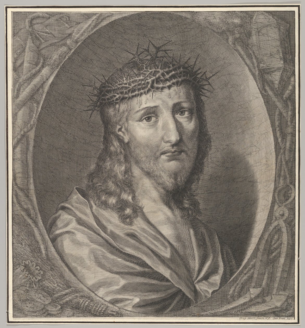 Töviskoronás Krisztus alkotó: Gregoire Huret