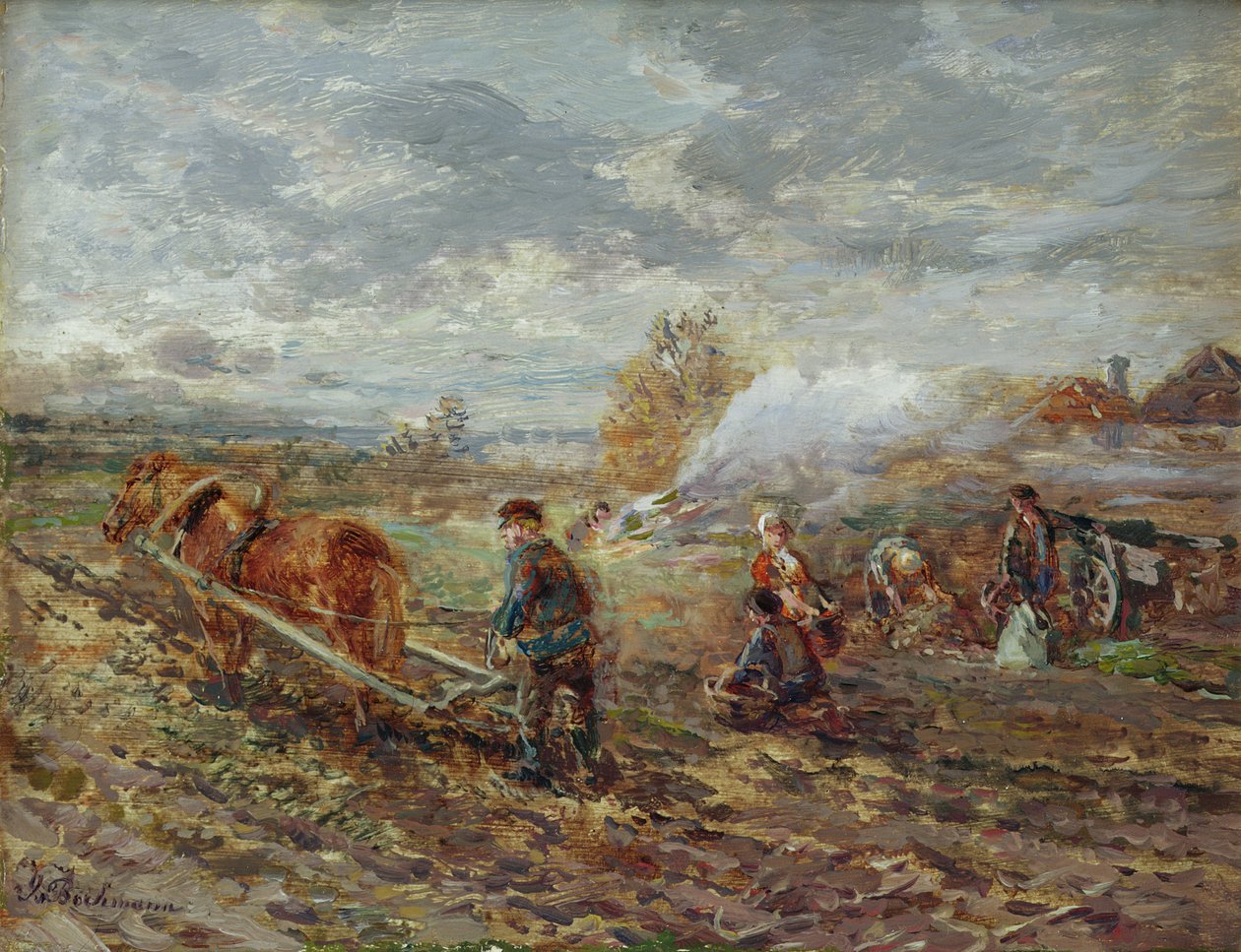 Téli szántás alkotó: Gregor von Bochmann