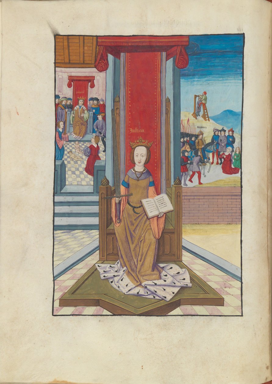 Igazságszolgáltatás Margaret Philosophica igazságszolgáltatása, 16. század. alkotó: Gregor, Reisch