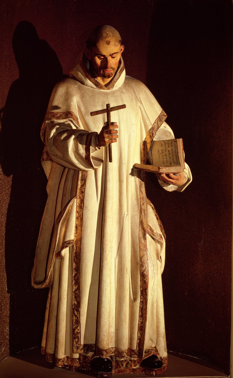 San Bruno (polikróm fa) alkotó: Gregorio Fernandez