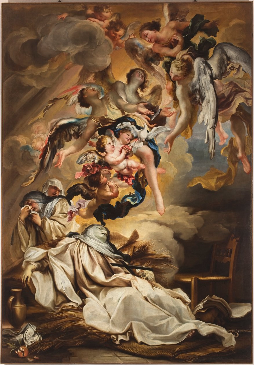 St. Scholastica halála, c. 1700 alkotó: Gregorio De Ferrari