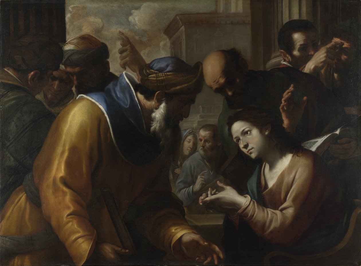 Krisztus vitatkozik az orvosokkal, 1660-as évek alkotó: Gregorio Preti