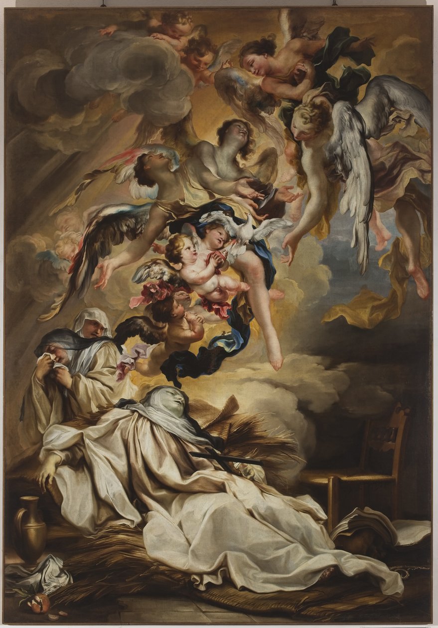 Saint Scholastica halála, 1700 körül (olaj, vászon) alkotó: Gregorio De Ferrari