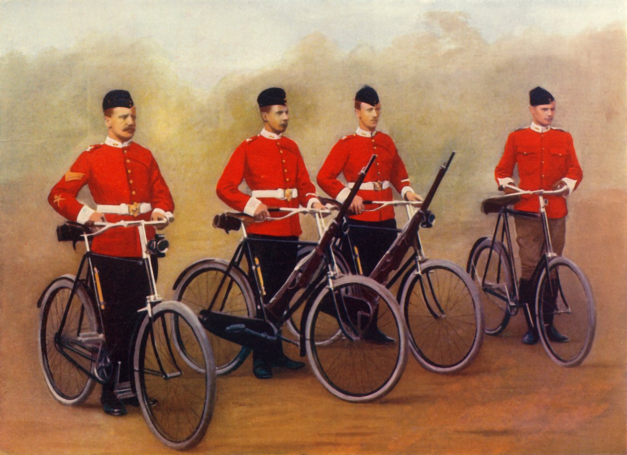 „Kerékpárosok – Lancashire Fusiliers”, 1900. alkotó: Gregory and Co