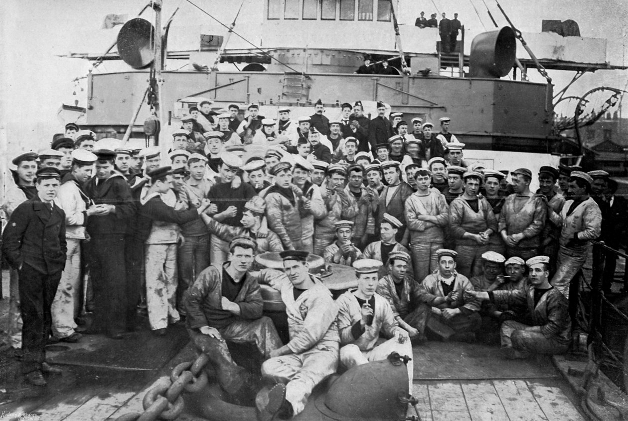 Gépházi besorolások a HMS Majestic fedélzetén, 1896. alkotó: Gregory and Co