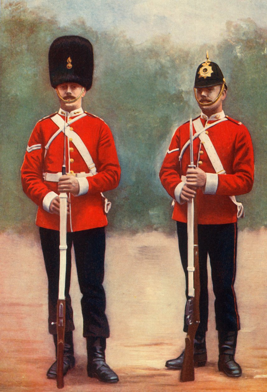 „Northumberland Fusiliers tizedes és DurhamLight Infantry Lance-corporal”, 1901. alkotó: Gregory and Co