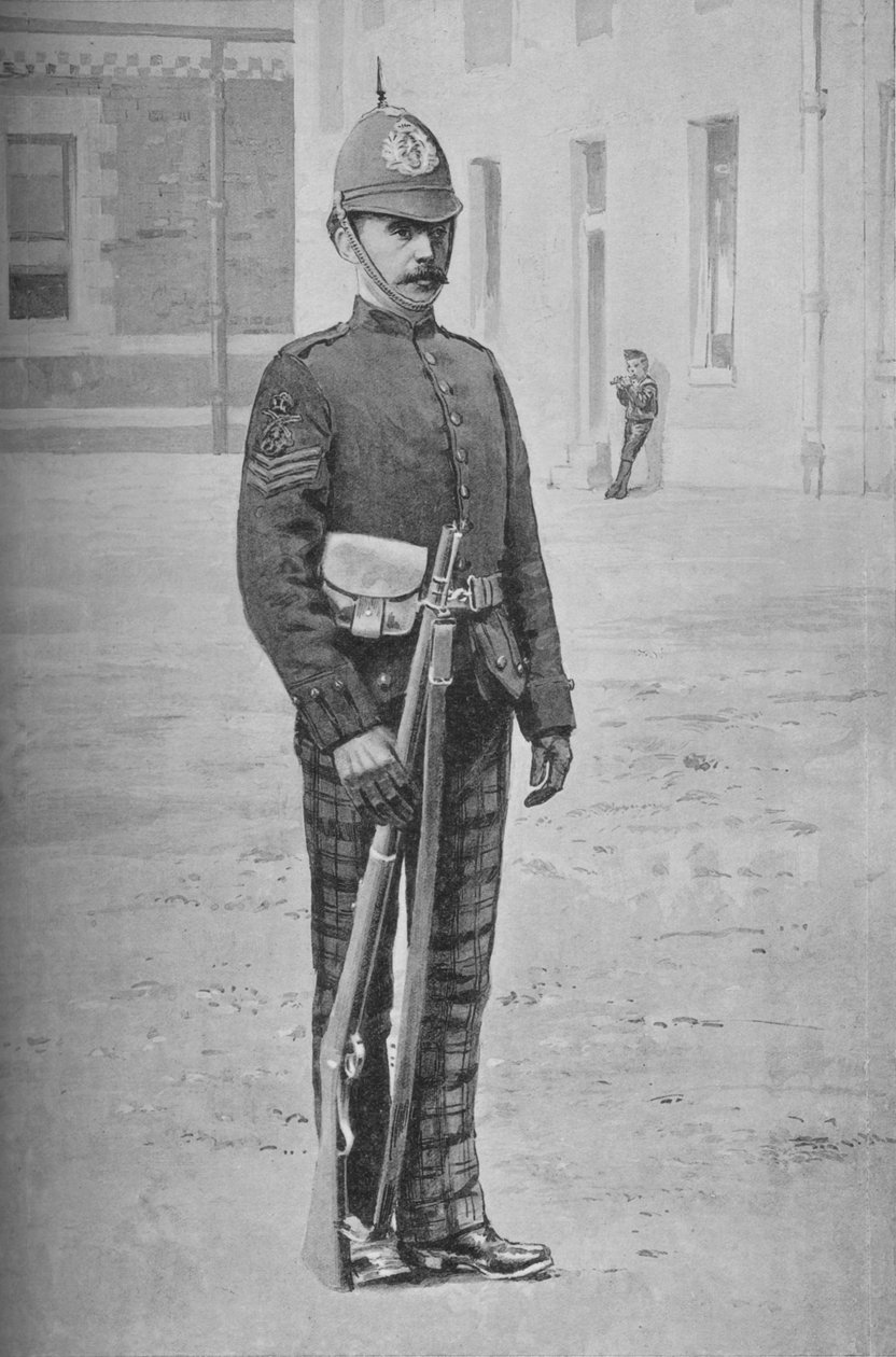 Őrmester, The Cameronians Scottish Rifles, 1880 alkotó: Gregory and Co