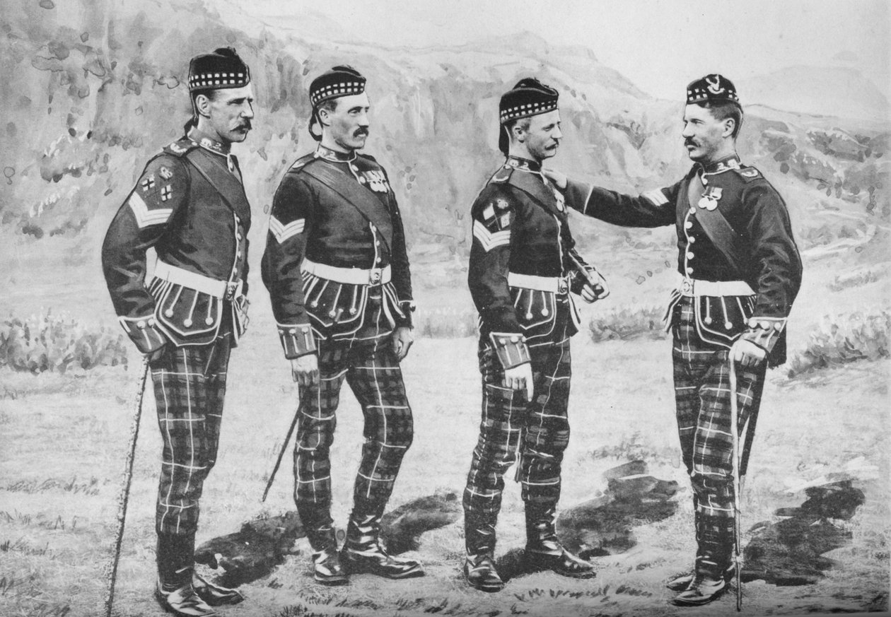 Sergeants, Seaforth Highlanders, 1880 alkotó: Gregory and Co