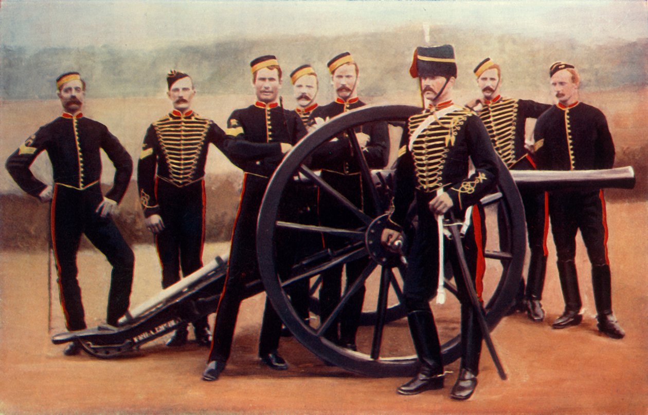 "A Royal Horse Artillery őrmesterei 12 fonttal", 1900. alkotó: Gregory and Co