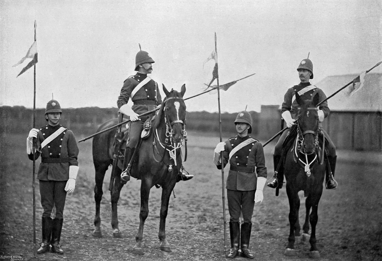 A dél-ausztrál lovasság katonái, 1896 alkotó: Gregory and Co