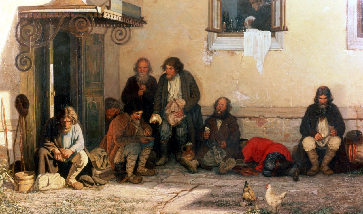 Vacsora a Zemstvóban, 1872 alkotó: Grigori Grigorievich Mjasoedov