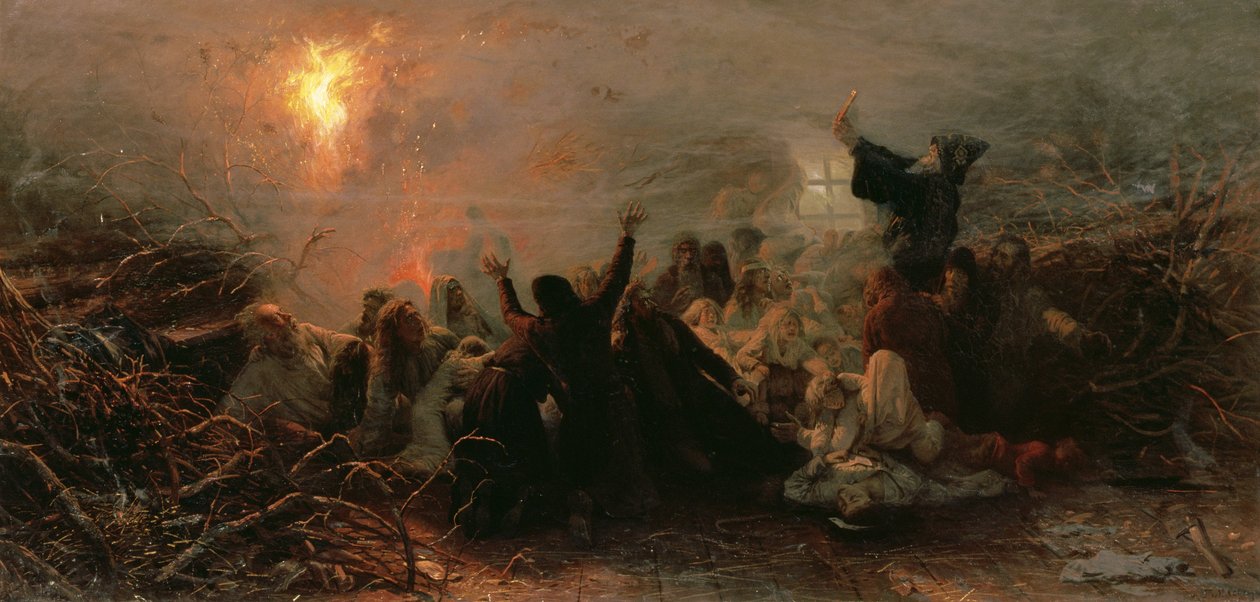 Önégetés, 1884 alkotó: Grigori Grigorievich Mjasoedov