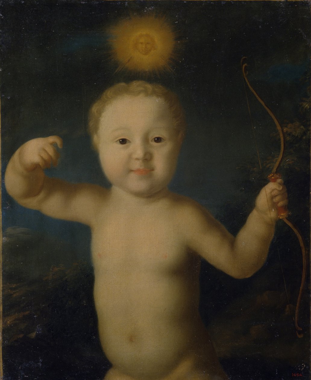 Az orosz Petrovics Péter 1715-1719-es portréja, mint Ámor, 1772 alkotó: Grigori Dmitrievich Molchanov