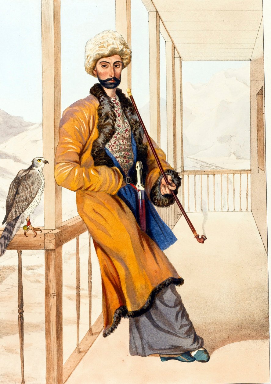 Kaukázusi hagyományos ruha Gagarin, Grigorij Grigorjevics (1810-1893) alkotó: Grigori Grigorevich Gagarin