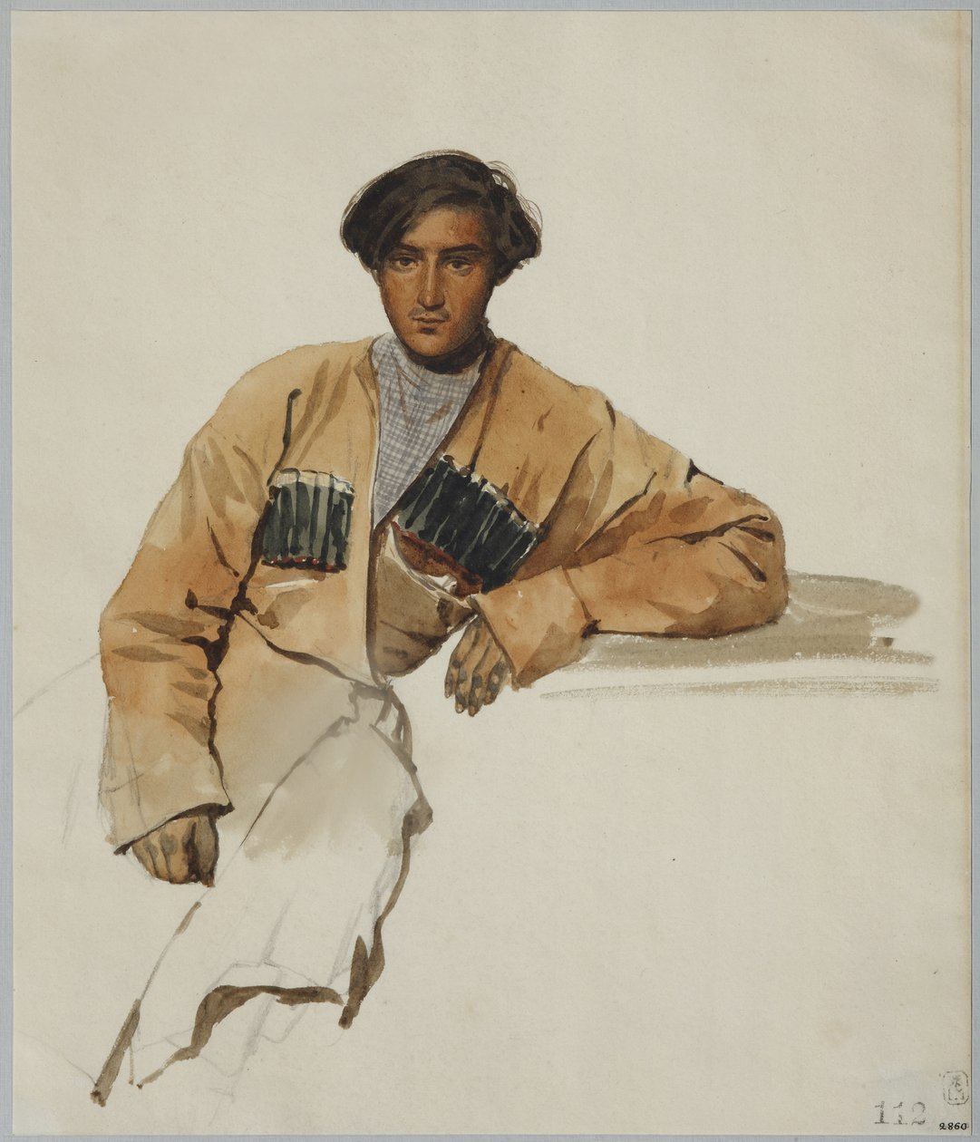 Christophor Dmitrievich Sanikidze portréja, 1841 alkotó: Grigori Grigorevich Gagarin