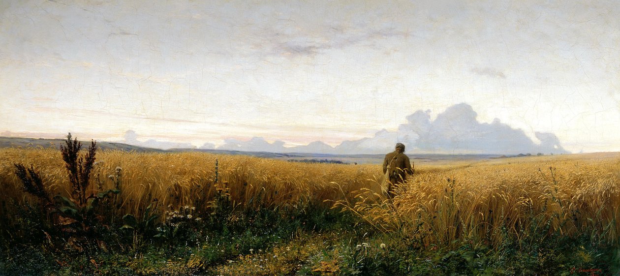 Gyalogút rozsföldön, 1881 alkotó: Grigori Grigorievich Mjasoedov