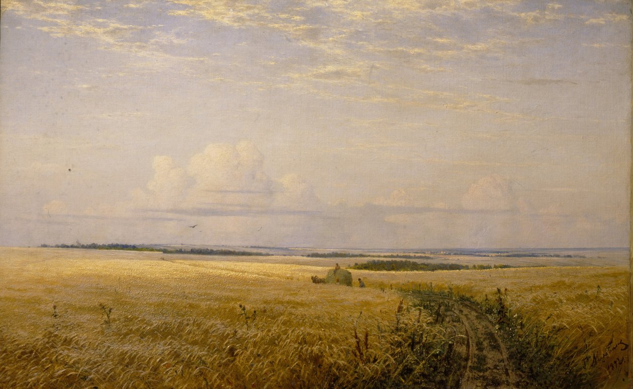A lágyuló mezők, 1892 alkotó: Grigori Grigoryevich Myasoedov