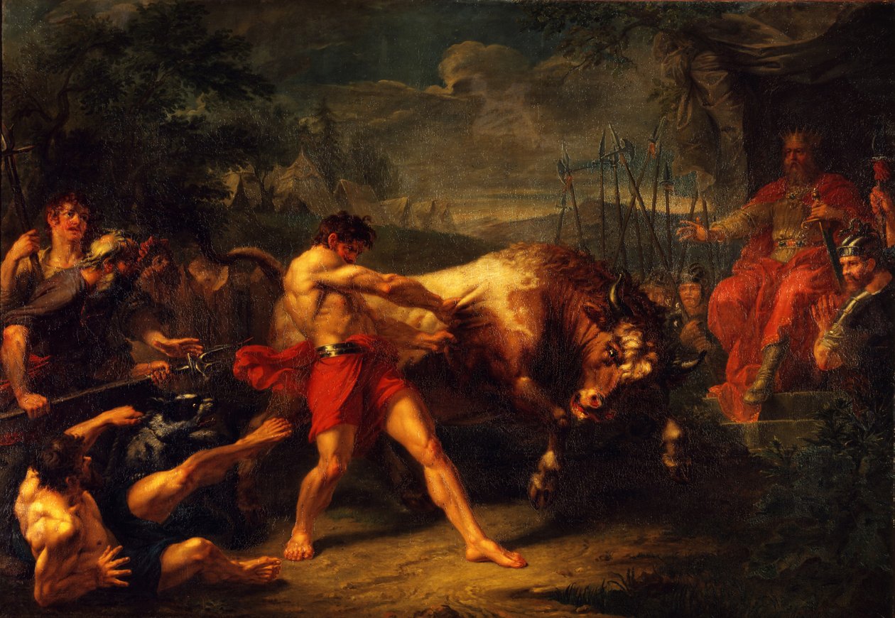 Yan Usmar erőpróbája, 1796 alkotó: Grigori Ivanovich Ugryumov