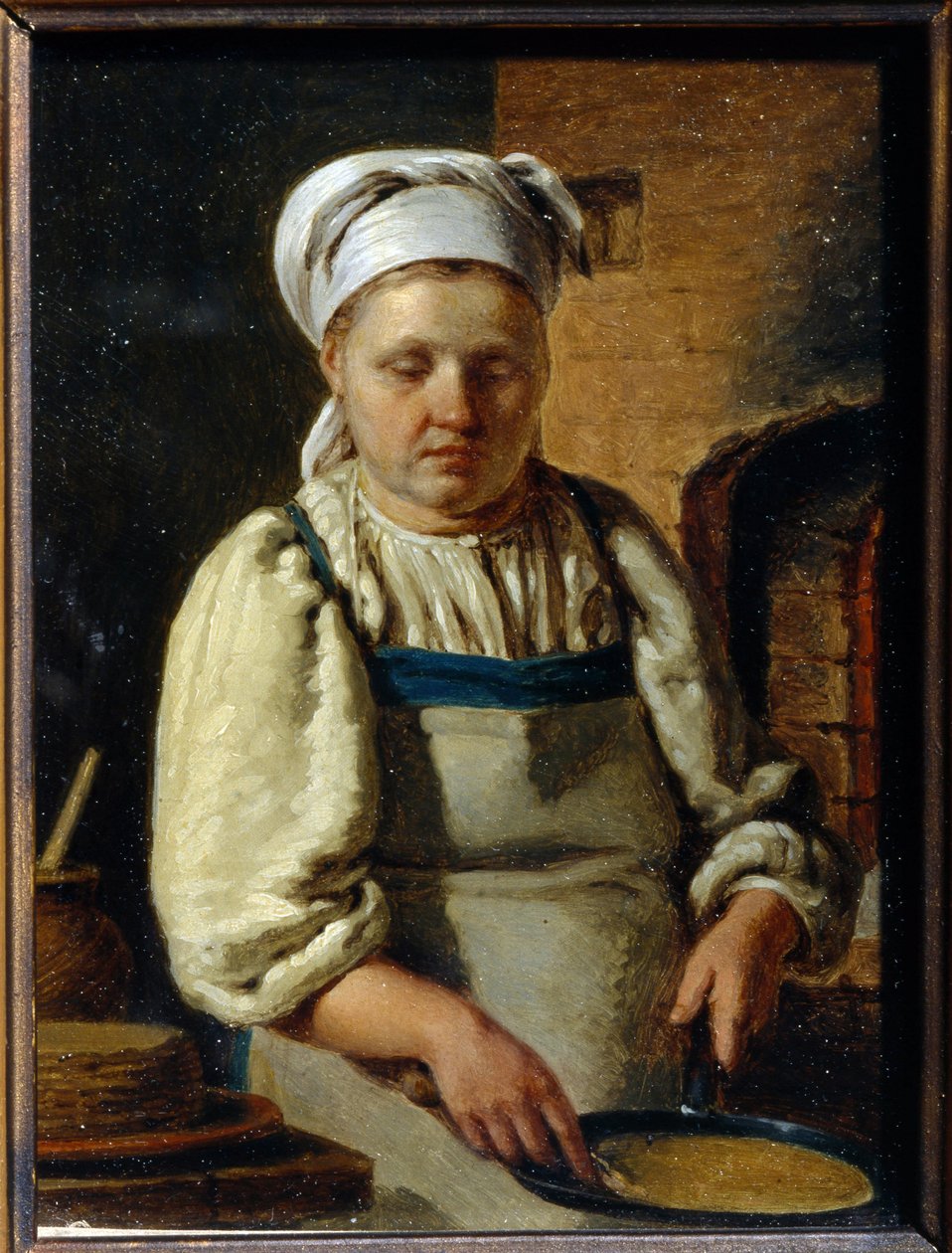 Szakács - Peinture Grigorij Karpovich Mihaylov (1814-1867) - 1835 - Olaj, vászon - 21x15,8 - Állami Szabadtéri Történeti és Építészeti Múzeum Novgorodi Kreml, Novgorod alkotó: Grigori Karpovich Mikhaylov