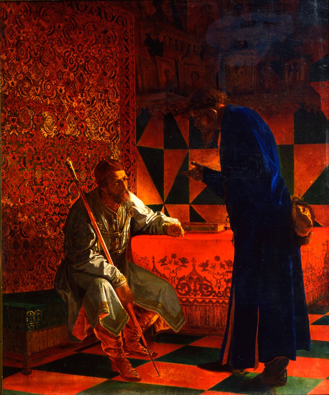 IV. Ivan és Malyuta Szkuratov, 1870 alkotó: Grigori Semenovich Sedov