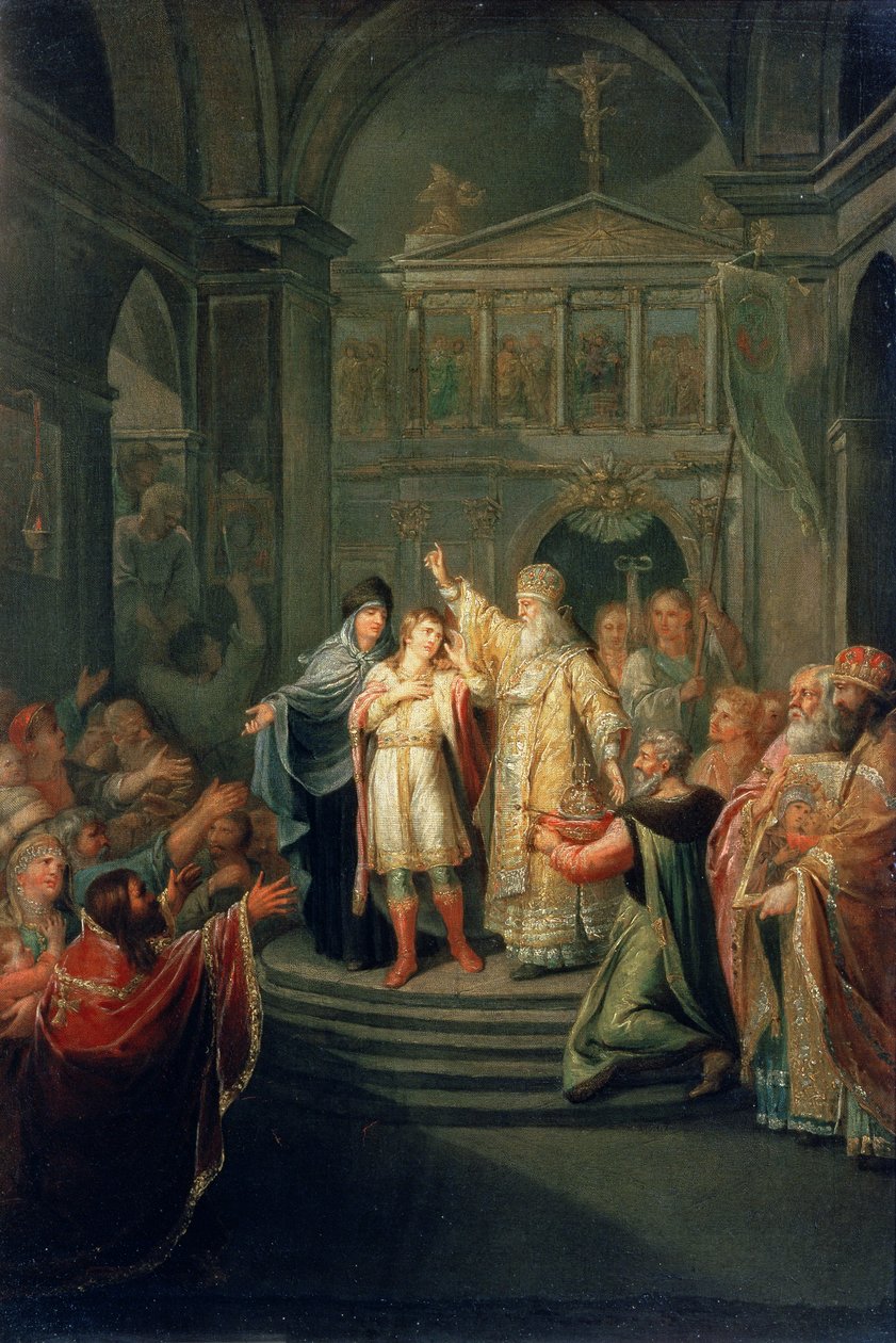Michael Romanov cár (1596-1676) megválasztása 1613. március 14-én, 1798-1800 alkotó: Grigoriy Ivanovich Ugryumov
