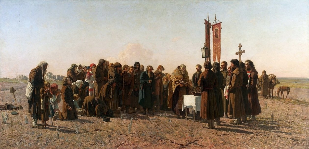 Imádság aszály idején. alkotó: Grigoriy Myasoyedov