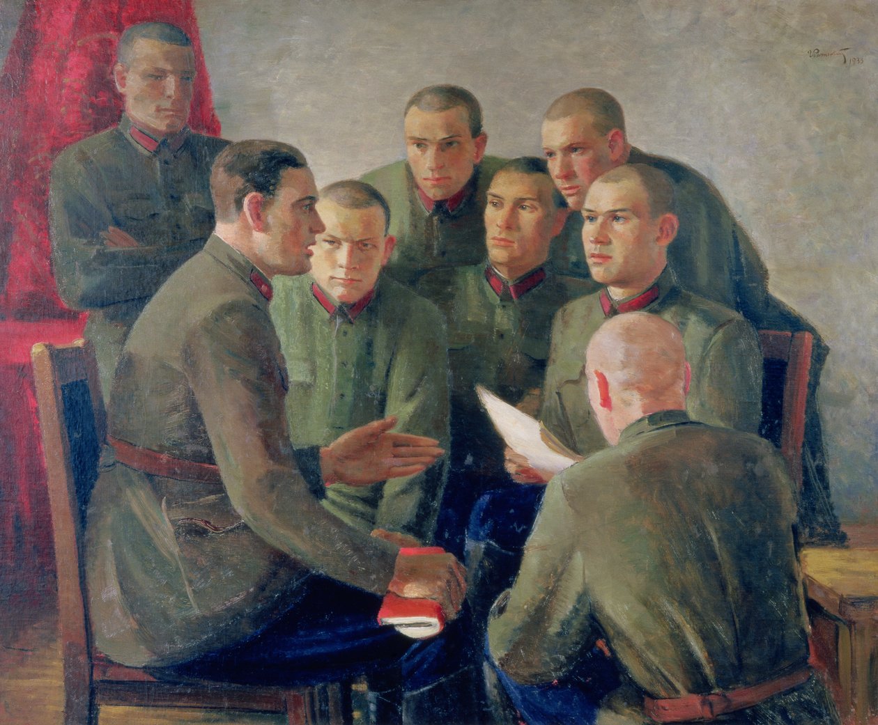 Politikai beszélgetés alkotó: Grigory Grigorievich Ryazhsky