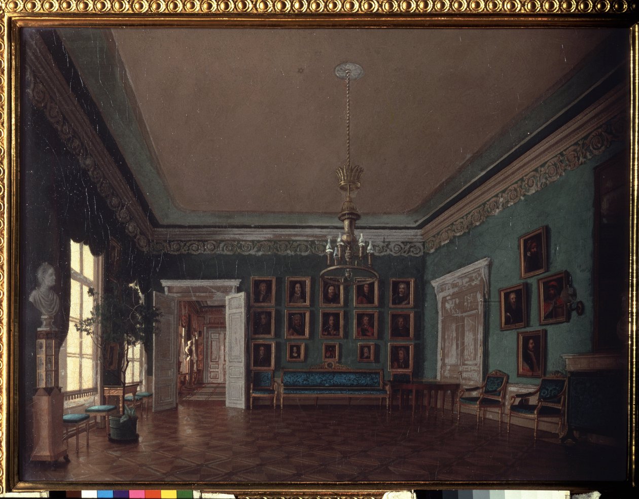 A szobában. Grigorij Karpovics Mihajlov (1814-1867) festménye, olaj, vászon. 19. századi orosz művészet. Állami Tretyakov Galéria, Moszkva. alkotó: Grigory Mikhailov