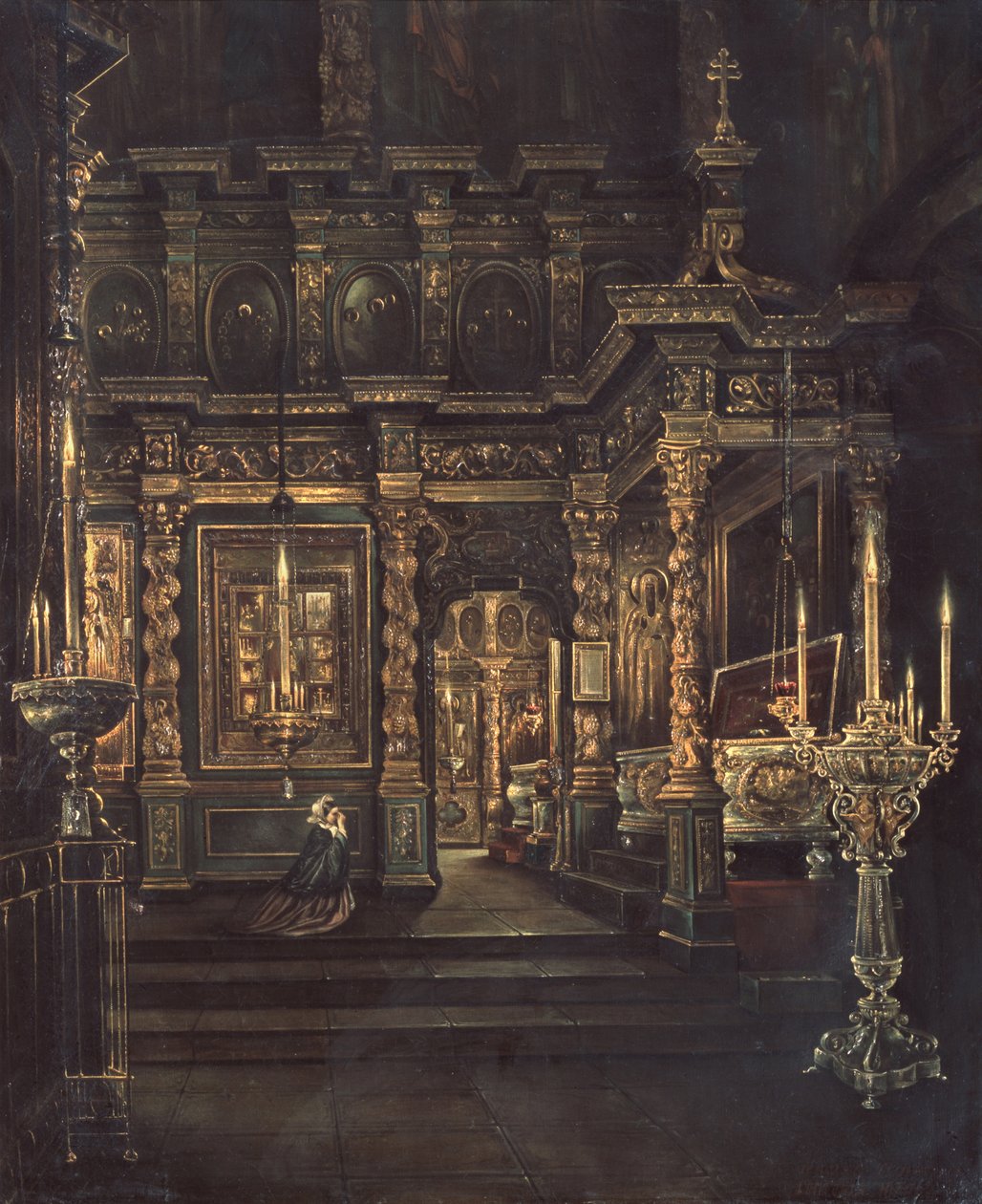 A Nagyboldogasszony-székesegyház Rostovban, 1862 alkotó: Grigory Vasilievich Yurov