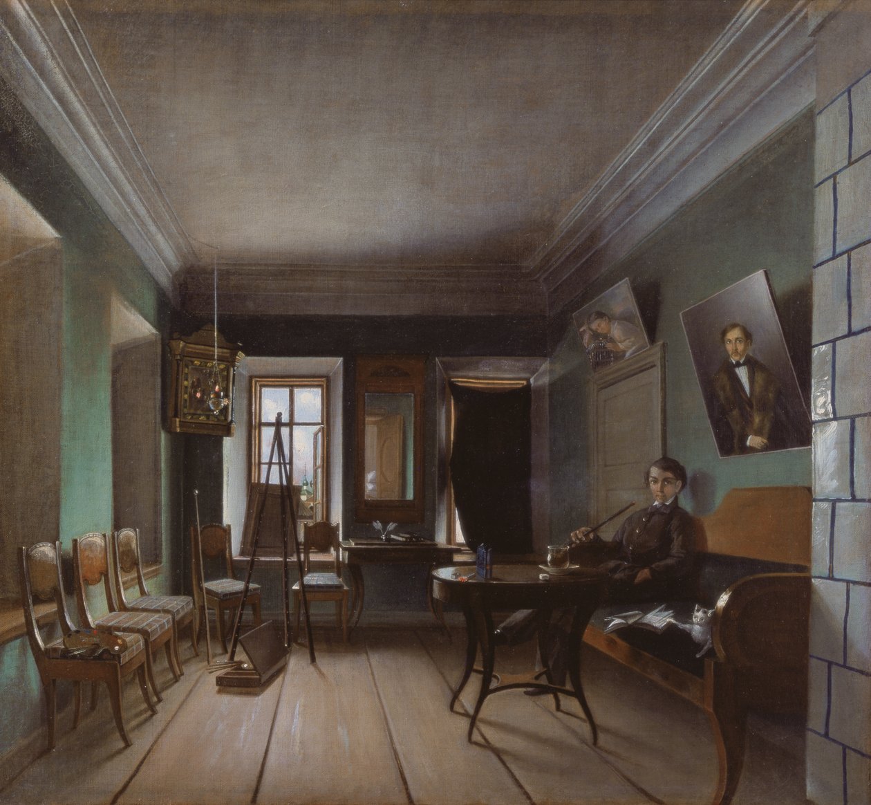 Bykovs-ház belseje, 1850-es évek alkotó: Grigory Vasilievich Yurov