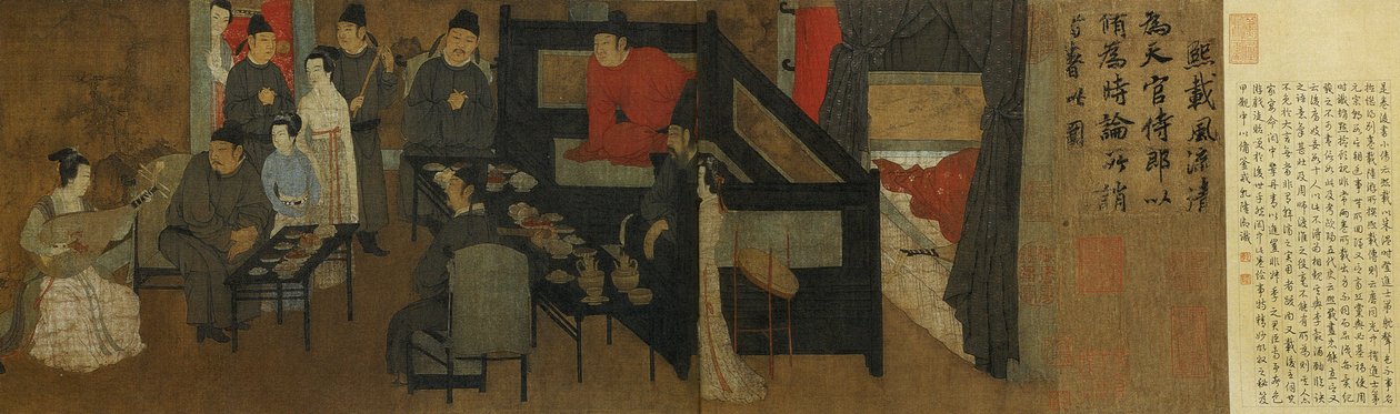 Han ξ éjszakai mulatságai a (részlet) par GU hongban alkotó: Gu Hongzhong (after)