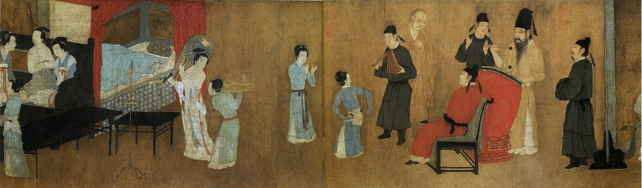 Han ξ éjszakai mulatságai a (részlet) par GU hongban alkotó: Gu Hongzhong (after)