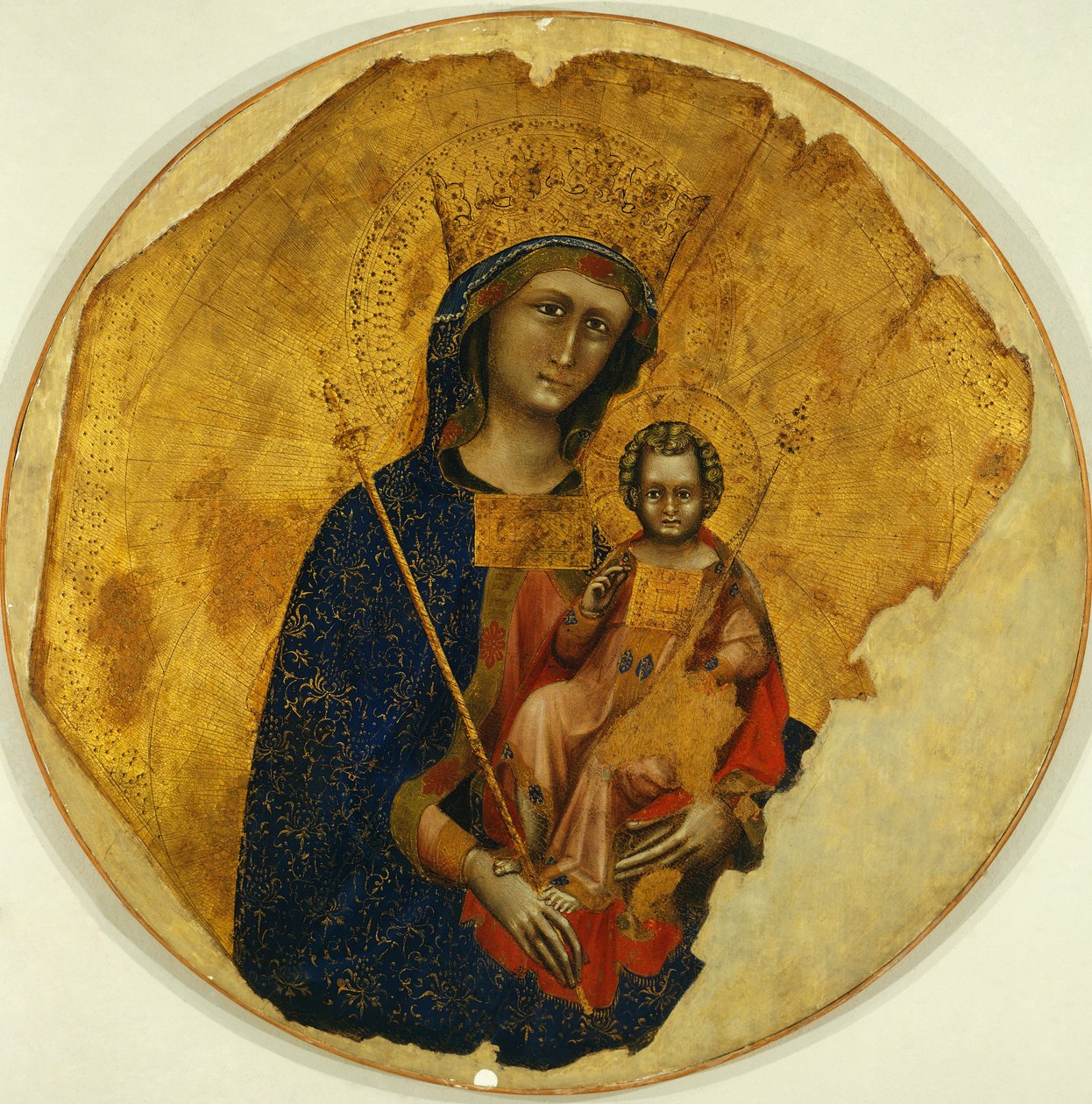 Madonna gyermekkel, Ridolfo Guariento vagy Guariento di Arpo (aktív 1338 és 1370 között) alkotó: Guariento di Arpo