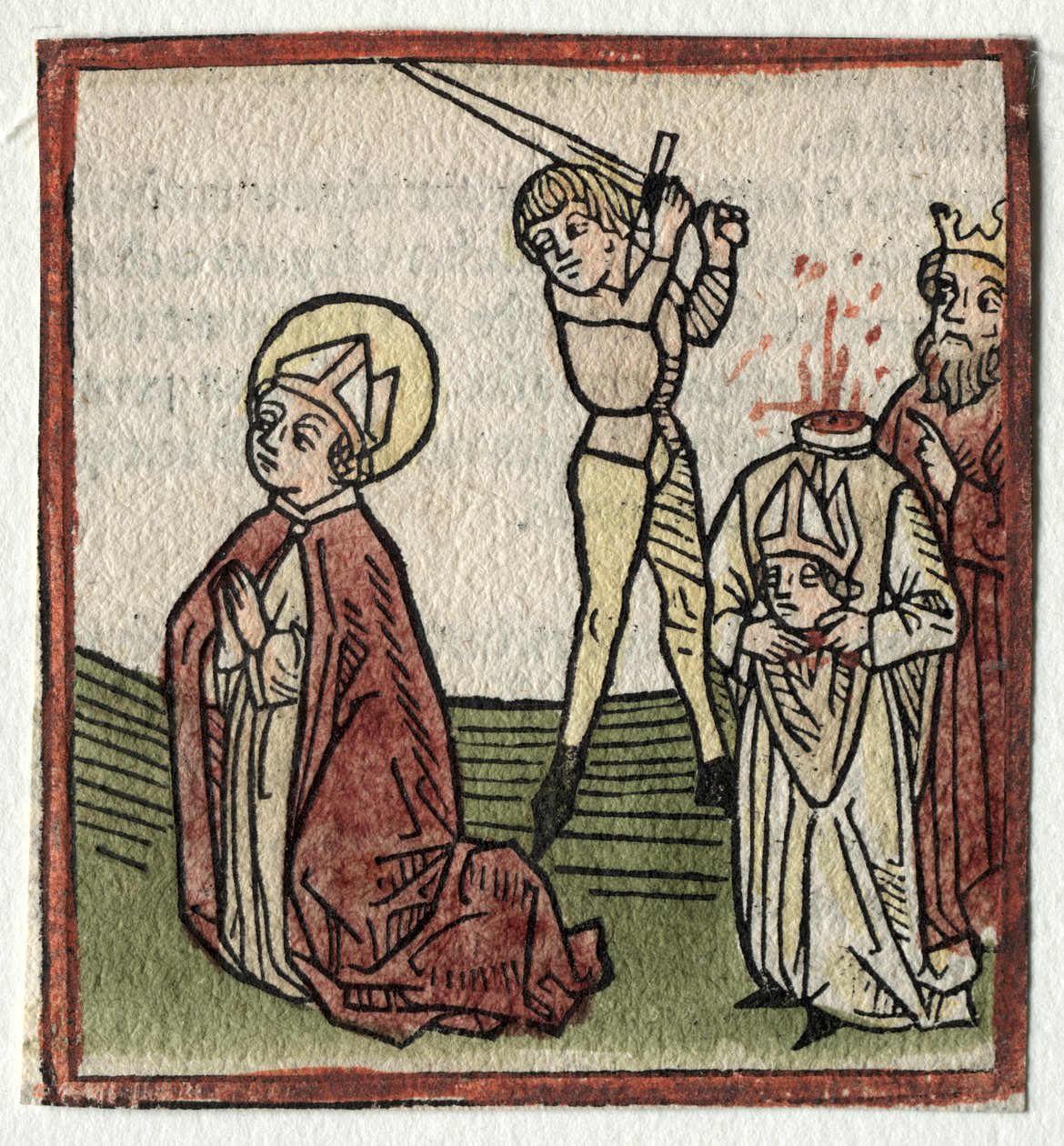 Sts. Theonestus és Albanus; vagy St. Louis. Pancrace alkotó: Günther Zainer