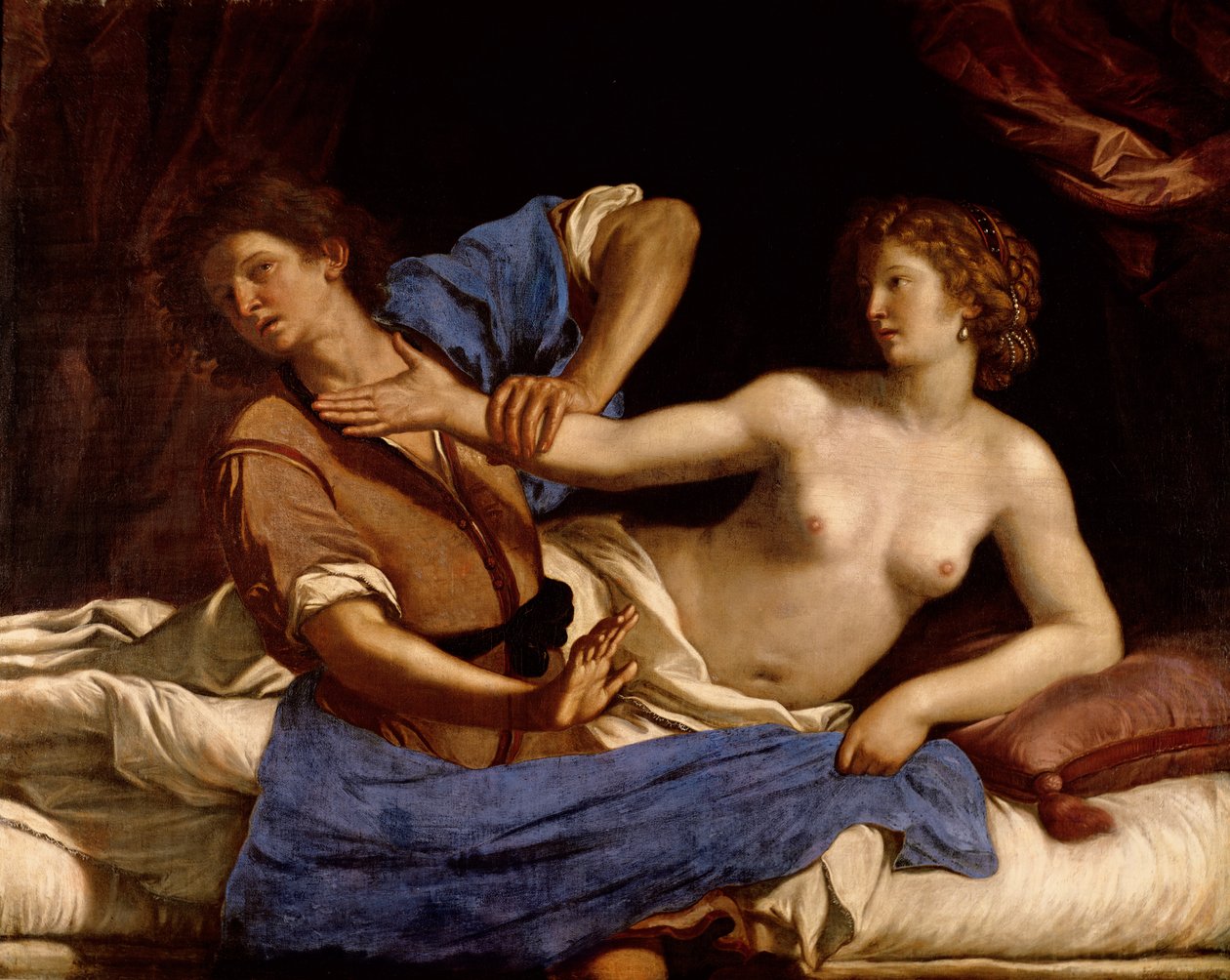 József és Potifár felesége, 1649 körül alkotó: Giovanni Francesco Barbieri